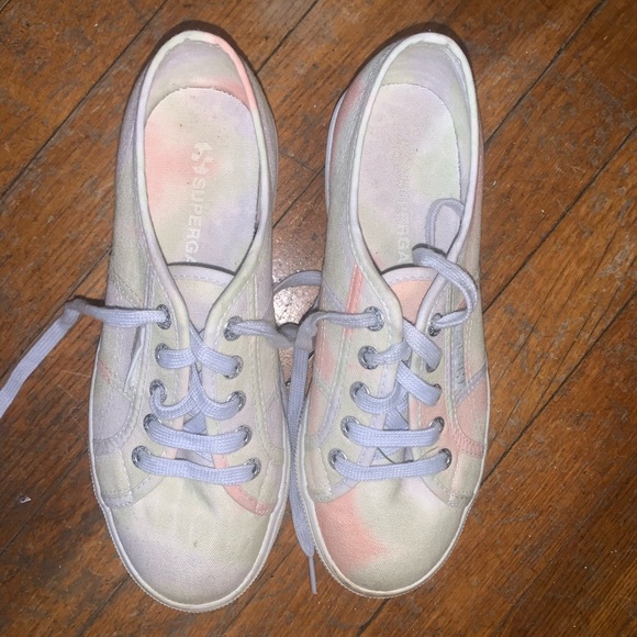 Pastel Tie-Dye Superga 1.5 inch Platform - Picture 3 of 5